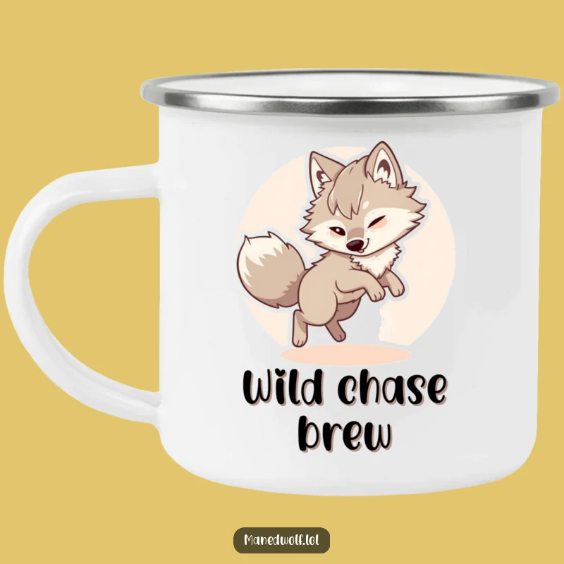 Funny Maned Wolf Camping Mug: Fuel Your Adventures with Laughter