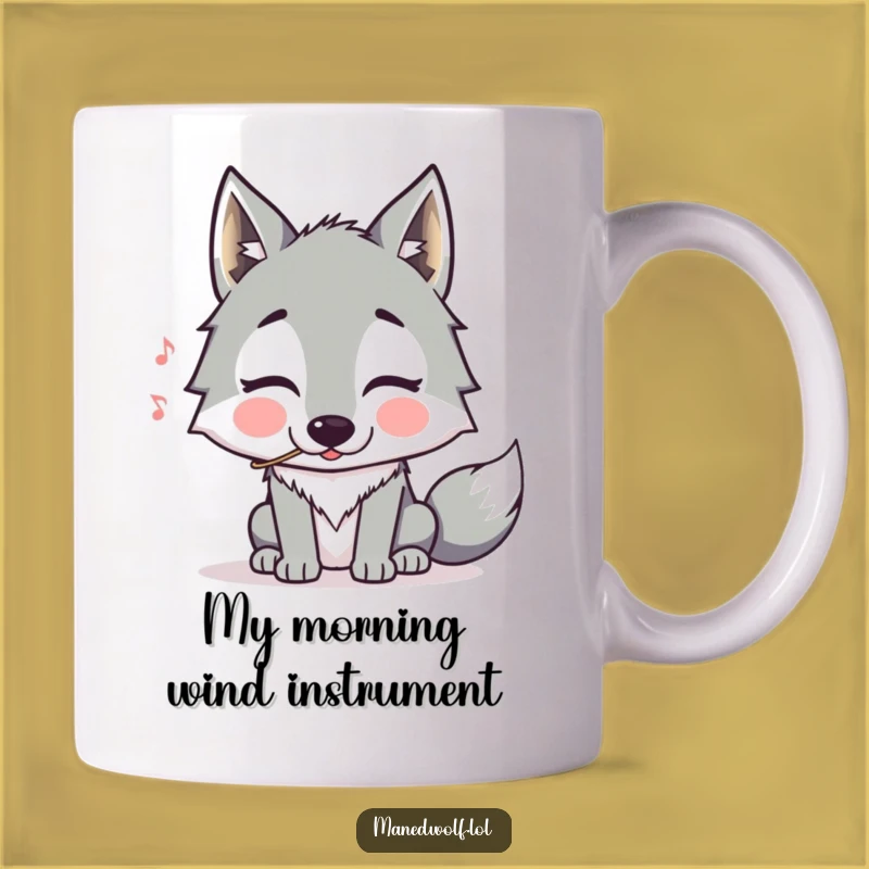Funny Maned Wolf Whistling Mug: A Hilarious Gift for Animal Lovers
