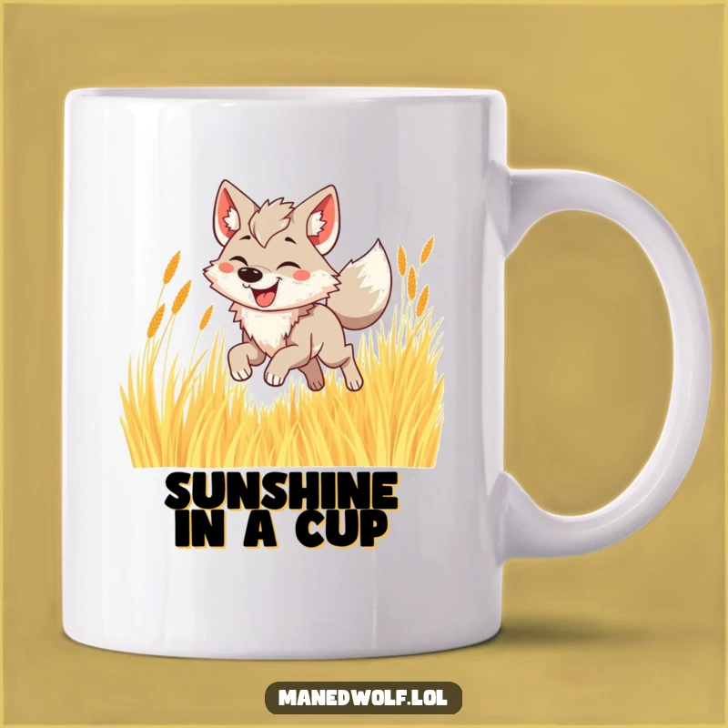 Funny Maned Wolf Grass Mug - Joyful & Hilarious Gift