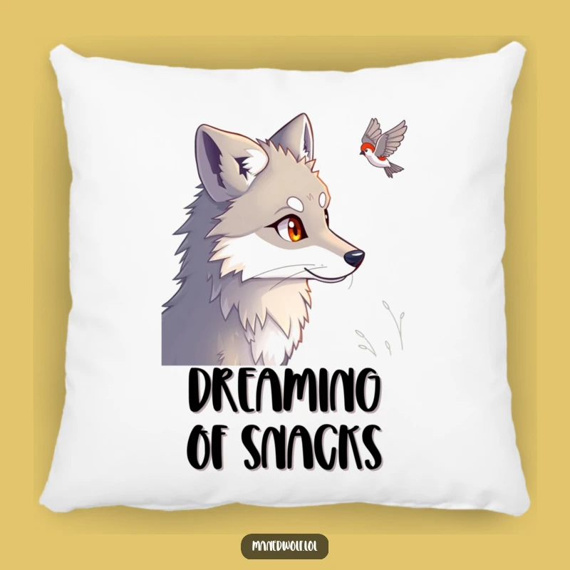 Funny Maned Wolf Pillow - Cozy Comfort with a Wild Look