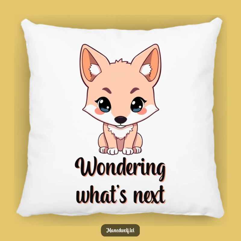 Funny Kawaii Maned Wolf Pillow: Rest with Intense Focus and Comfort