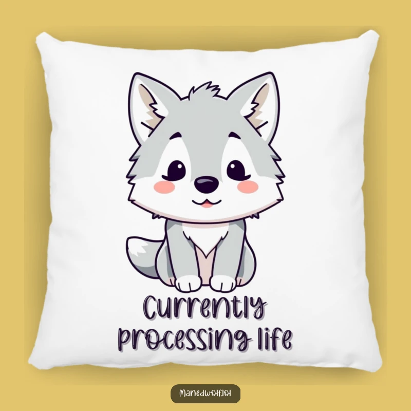 Funny Kawaii Maned Wolf Pillow: Soft Surprise Cushion, Cozy and Funny Gift!