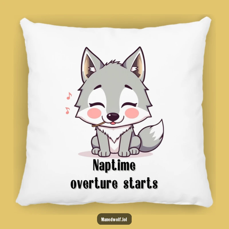 Funny Maned Wolf Whistling Pillow: Comfy and Chuckle-Worthy Accent, Great Gift