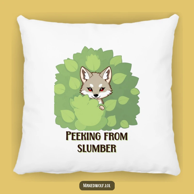 Funny Shy Maned Wolf Pillow - Soft & Sweet Decor Gift
