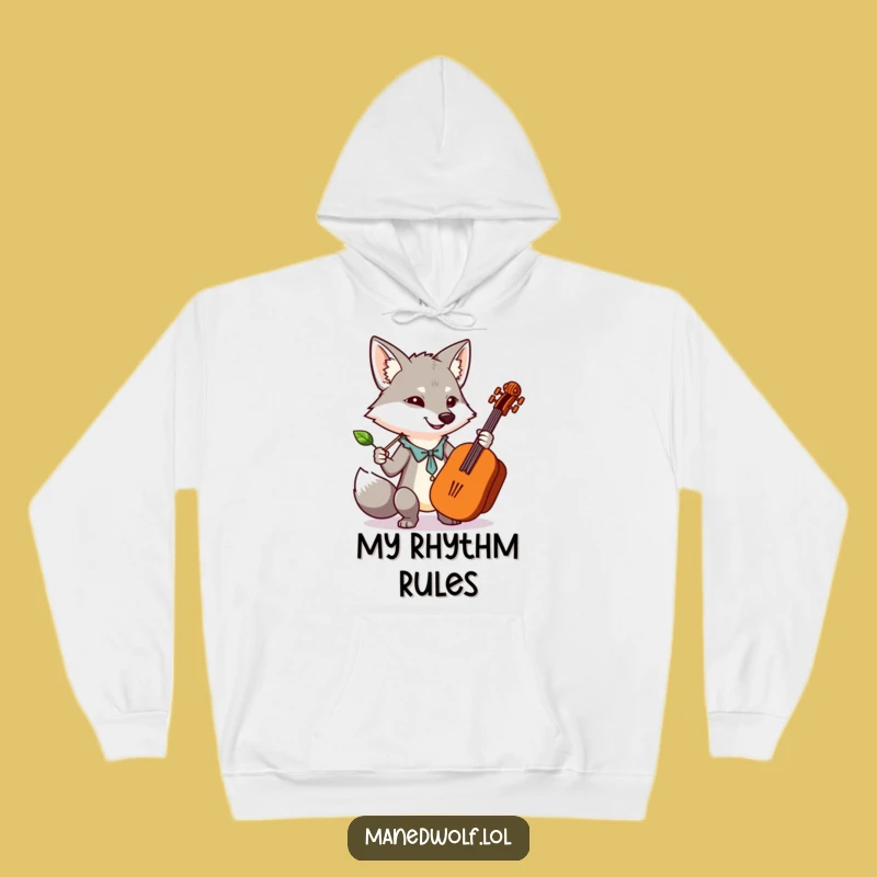 Funny Kawaii Maned Wolf Hoodie: Cozy Orchestra Conductor Sweatshirt, Great Gift