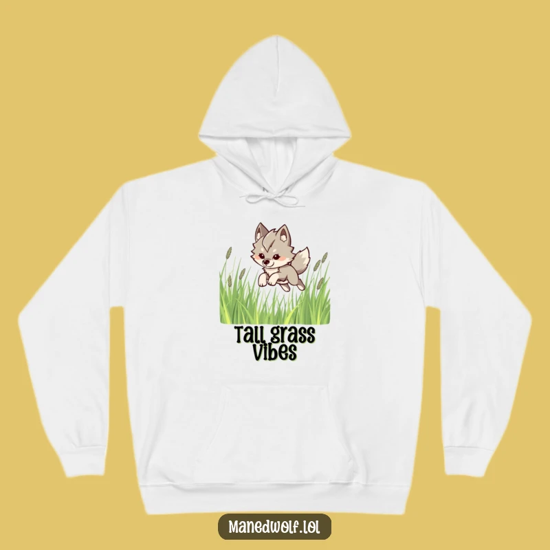Funny Kawaii Maned Wolf Hoodie: Cozy Playful Leap, Ideal Humorous Gift