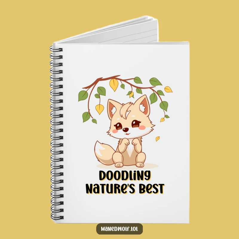 Funny Kawaii Maned Wolf Notebook: Jot Down Ideas with Playful Charm