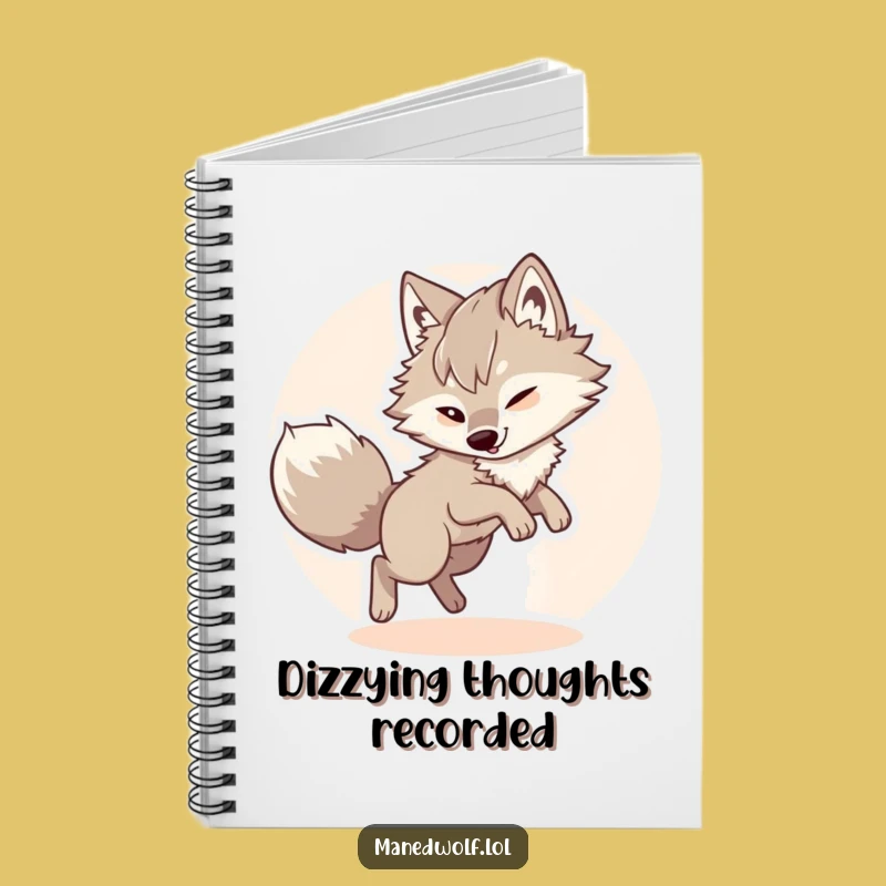 Funny Maned Wolf Notebook: Jot Down Ideas with This Playful Companion