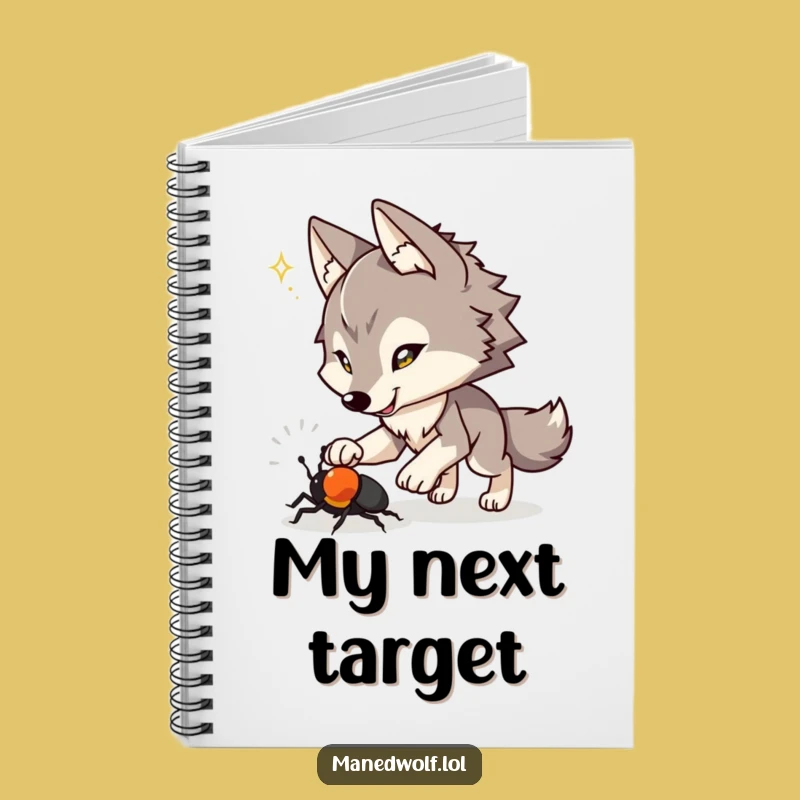 Funny Maned Wolf Notebook: Jot Down Playful Ideas!