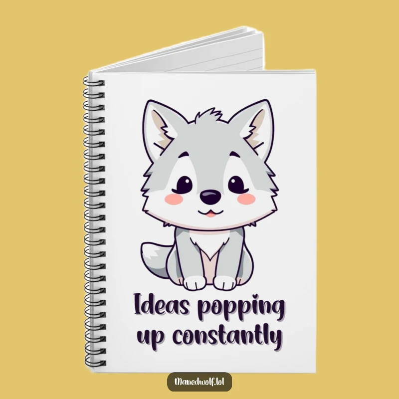 Funny Kawaii Maned Wolf Notebook: Surprise Journal, Great for Notes and Funny Gifts!