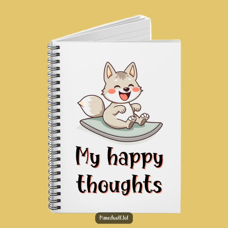 Funny Maned Wolf Notebook: Jot Down Ideas with Hilarious Rolling Fun!