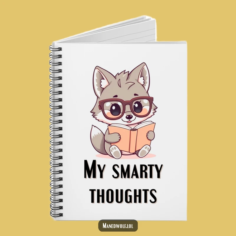 Funny Kawaii Maned Wolf Notebook: Cute Scholar Journal, Great Gift