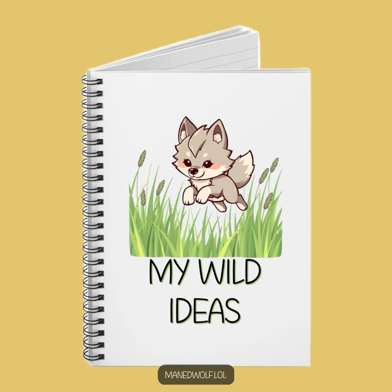 Funny Kawaii Maned Wolf Notebook: Playful Notes, Ideal Humorous Gift