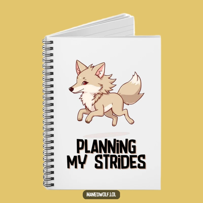 Maned Wolf Trot Notebook - Jot Down Elegant Thoughts