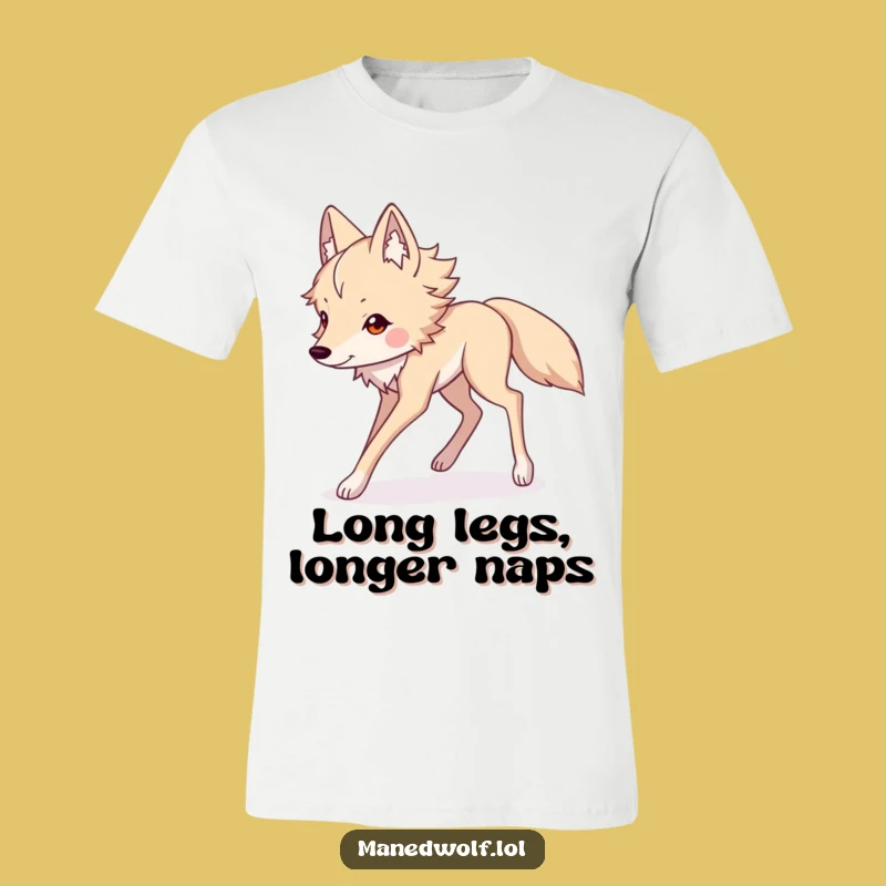 Funny Kawaii Maned Wolf T-Shirt: Long-Legged Strider Apparel